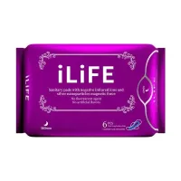 (Кол-во в коробке 100 шт) iLiFE Длинные ночные гигиенические прокладки