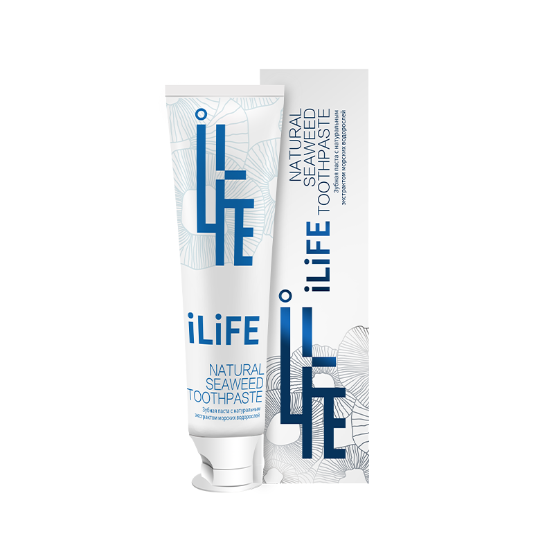 iLiFE natural seaweed toothpast/iLiFE Зубная паста на основе натуральных морских водорослей 120 гр